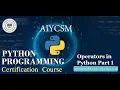 Class Operators in python Part 1 AIYCSM Computer online class