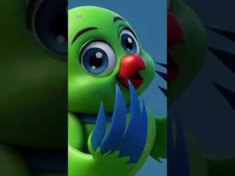 Main Tota, मैं तोता, Loco Nuts Rhymes in Hindi #maintota #kids #poems #viralshorts #greenparrot