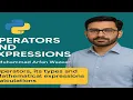 Lec-2 3 Operators Types of Operators Expressions Computer Science 11th Class New Book 2025