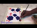 hand painted calendar September with acrylic paint how to make your own diy calendar