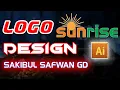 Sunrise logo design in illustrator Logo tricks 2020 Sakibul safwan GD