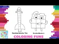 Coloring Numberblocks 9 and 10 for Kids Numberblocks Coloring Pages Coloring Funs