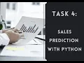 TASK 4 Sales Prediction Using Python CodSoft