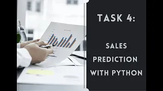 TASK 4 Sales Prediction Using Python CodSoft