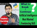 Break Continue Comments For loop Part in Python Tutorial AI Series Hindi Urdu