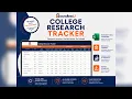 College Research Tracker Walkthrough What to Look Up Before You Apply BoundlessU Research Tracker