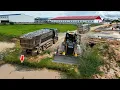 Download Lagu Excellent​ Bulldozer SHANTUI DH17C3​ Push the Rocks \u0026 Stone, TRAGO DONGFENG HYUNDAI 25TON Unloading