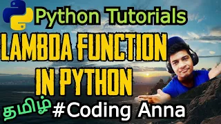 Lambda Function in Python Python Tutorials in Tamil