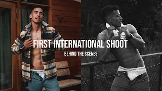 my first international photography shoot behind the scenes
