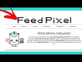 How to use Tiktok Money Calculator on FeedPixel