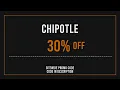 Chipotle Promo Code 2025 June