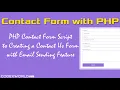 Creating a Simple Contact Form with PHP