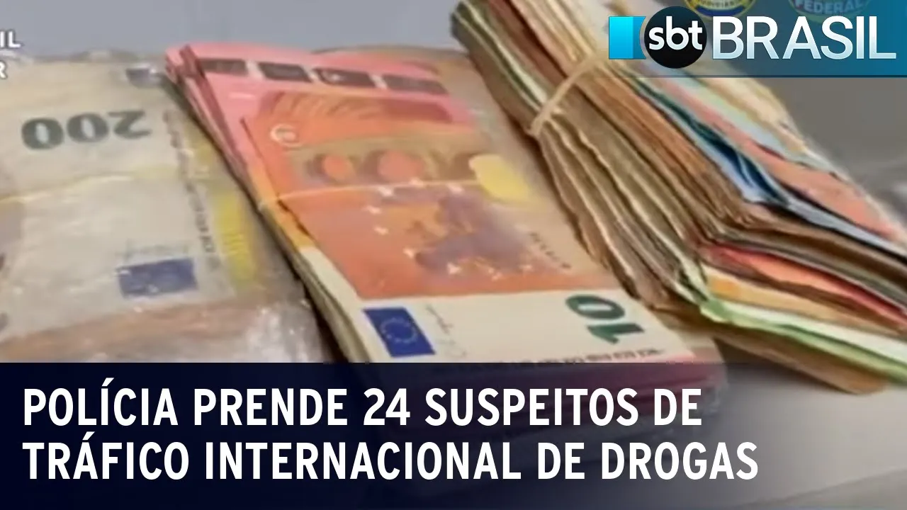 Polícia prende 24 suspeitos de tráfico internacional de drogas | SBT Brasil (05/07/23)