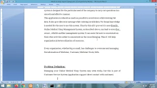 Project Report - Online Medical Shop Python Django Sqlite