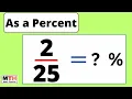 as a percent Converting fractions to percents