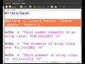 Array Operations in BASH - Telugu