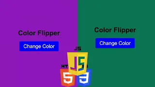 Create a Color Flipper Using JavaScript HTML and CSS - Beginner Web Development Project