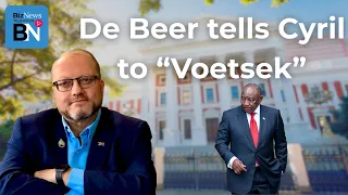 the sunday show neil de beer a voetsek to cyril and a call for civilian action 