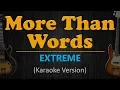Download Lagu EXTREME - More than words (Karaoke Version)