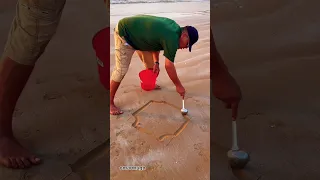 كتابة حرف على الرمل S عمر المغربي اكسبلور الرمال الرسوم Asmr Beachart 