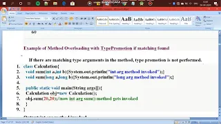 Type promotion of data types method overloading -java tutorial - 10