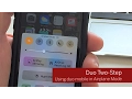 Two-Step Login Using the Duo Mobile app in airplane mode