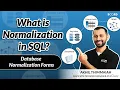 What is Normalization in SQL Database Normalization Forms Learn SQL For Free