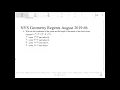 NYS geometry regents August 2019 question 6