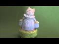 Vintage 1981 Beatrix Potter Aunt Pettitoes Music Box by Schmid