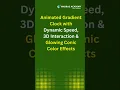 Build a Gradient Clock in 60 Seconds HTML CSS JavaScript