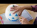 Using Oramask to Stencil and Carve a Pumpkin