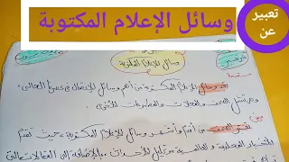 تعبير عن وسائل الإعلام المكتوبة 