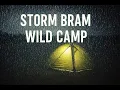 Storm Bram  Wild camping on a Wild Night | Wiltshire Man