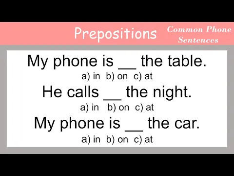 Download MP3 English Grammar Practice. English prepositions. Practice and Speak English with Common Sentences.