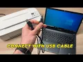Connect HP Deskjet 3700 Series to PC Computer with USB Cable