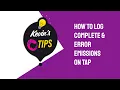 How to log error and complete emissions on RxJs tap