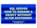 SP - RENAME in SQL Server