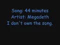 44 minutes - Megadeth