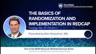 The Basics of Randomization and Implementation in REDCap
