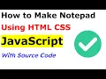 Build Text Code Editor in HTML CSS JavaScript - Code Explanation