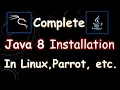 Java 8 installation in Linux Parrot
