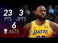 Lagu LeBron James 23 punten 3 driepunters 6 assists tegen de Suns in het seizoen 25/26