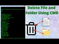 How to Delete file and folder using CMD Command Prompt
