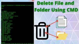 How To Delete File And Folder Using CMD Command Prompt 