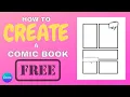 SIMPLE FREE How To Create A Comic Book Interior Using Canva Tutorial