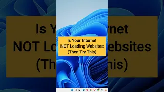 Is Your Internet Not Loading Websites Try This 