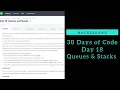Queues and Stacks HackerRank Day 18 Python