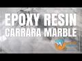 How to make Carrara Marble with Epoxy Resin