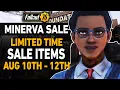 Fallout 76 Minerva Sale Location August 10th - 12th