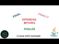 final finally finalize in java difference between final finally and finalize Code eureka
